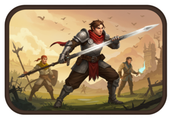 Detailed Pixel Art of Warrior Holding Sword in Pixel Environment