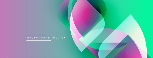 Abstract fluid shapes, vibrant colors blend. Gradient background creates dynamic visual effect. Modern design element for projects.