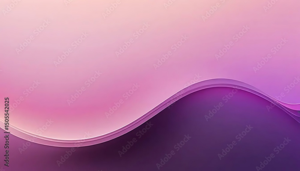 Poster abstract gradient of purple and pink hues with smooth flowing layered curves and subtle light play.