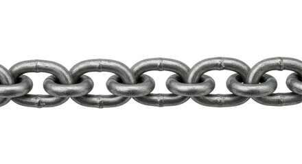 Isolated Metal Chain Links