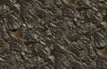 Mountain Rock Texture – 6K Seamless Stone Surface for Visualization

