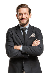 Concierge Smiling isolated on Transparent Background PNG