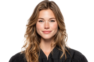 Court Clerk in Professional Attire isolated on Transparent Background PNG