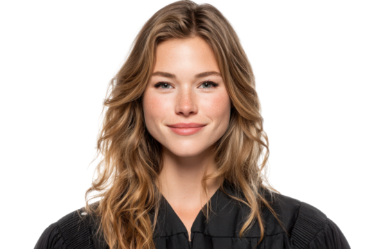 Court Clerk in Professional Attire isolated on Transparent Background PNG