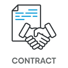 contract concept simple design icons, simple style design inspiration for any interface and purpose suitable for symbols and more