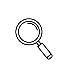 Magnifying glass icon vector, ideal for designs related to search, discovery, magnification, or investigation. Suitable for web, mobile apps, user interfaces, presentations, and marketing materials.