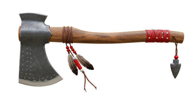 Isolated Native American Axe