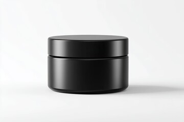Matte black cosmetic jar