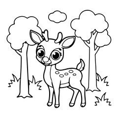 Adorable Cute Animal Coloring Pages, Sweet Kawaii Critters, Fun and Relaxing Designs for Kids and Adults, Printable PDF, Charming Forest and Farm Animals