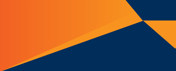 WebAbstract geometric dark blue and orange square theme overlap background for graphic design.