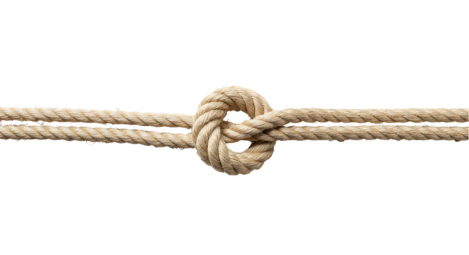 Isolated Knot Ropes Nautical Texture Background Close Up