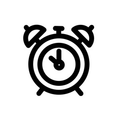 alarm clock line icon