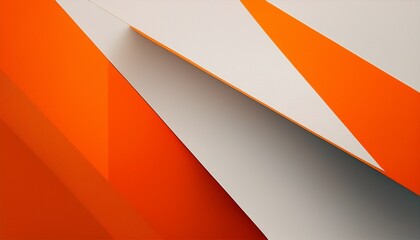 abstract geometric background with white and orange colors minimalist design modern art contemporary style perfect for interior design
