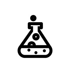 labs tube for science line icon
