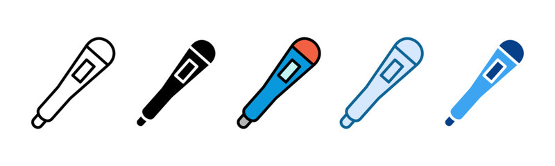 Thermometer Icon Set Multiple Style Collection
