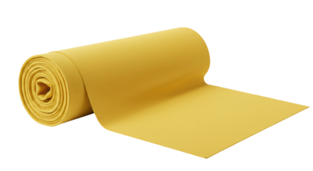 Isolated Yellow Foam Roll