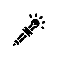 pencil idea glyph icon