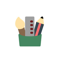 stationery flat icon