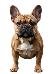 Fototapeta premium French Bulldog Detailed Portrait Adorable Domestic Pet Dog Animal