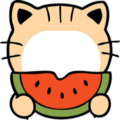 어린이 유치원 얼굴 가면 수박 먹기 즐겁게 놀기