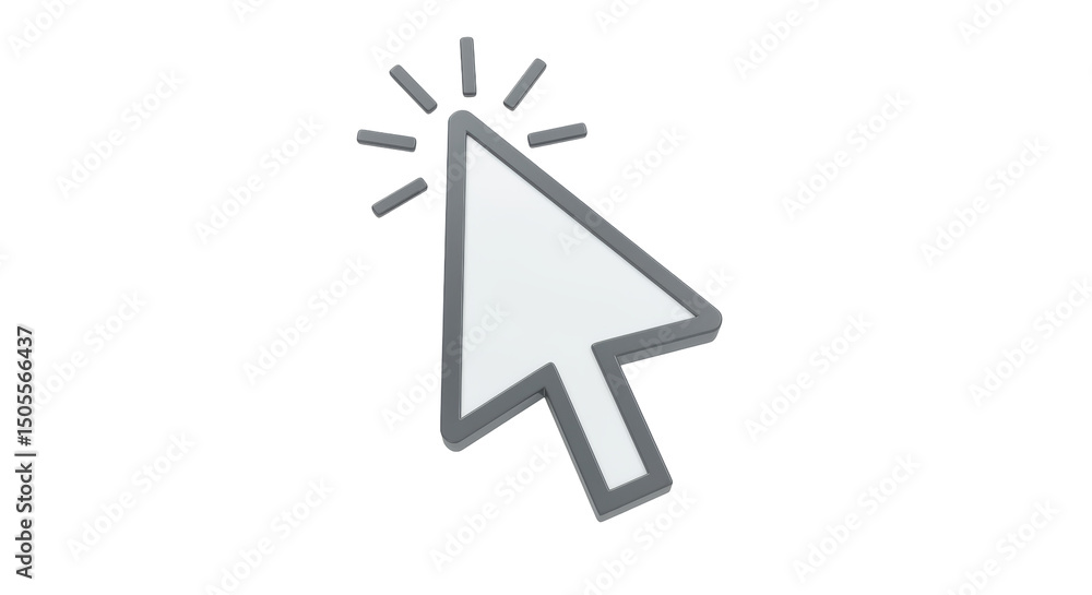 Fototapete isolated computer mouse pointer cursor