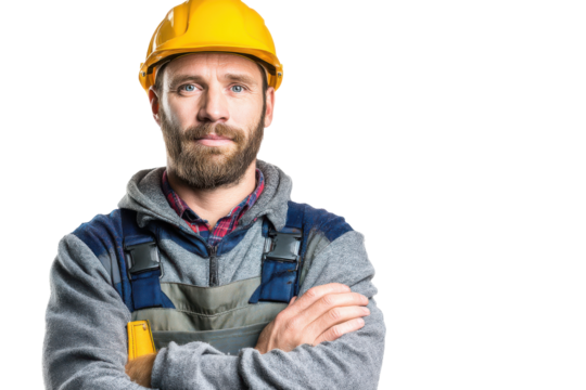 Traditional Carpenter Isolated on Transparent Background PNG