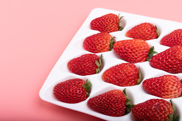 Fresh strawberry fruits