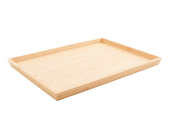 vassoio in legno chiaro dalle linee moderne