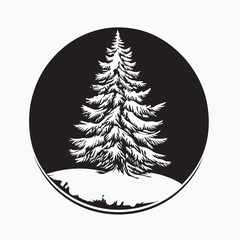 Fototapeta premium christmas tree vector