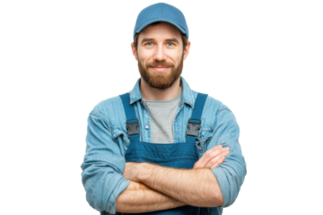 Skilled locksmith with a friendly smile showcasing expertise and professionalism