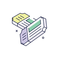 Ticket Icon vector