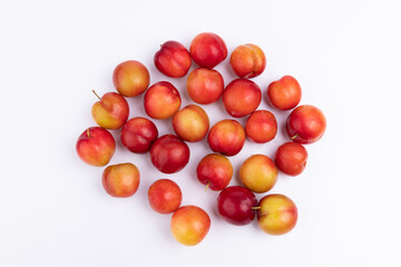 Fresh red plums