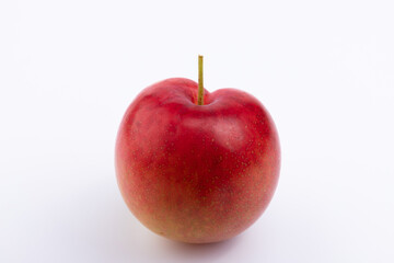 A fresh red plum