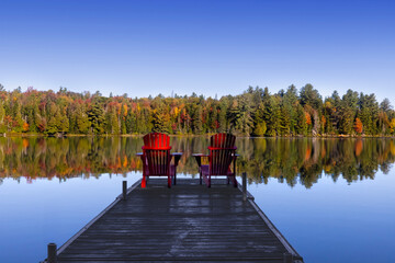 beautiful place to sit Little Joe Lake Algonquin Park Ontario Canada