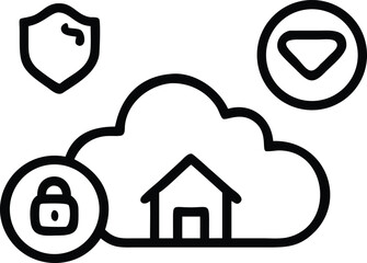 3d rendered icon collection with soft focus detailing and a transparent silhouette effect