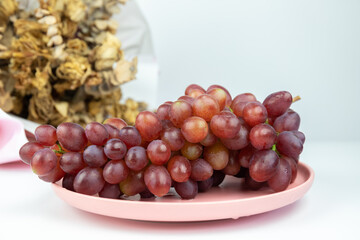 A bunch of fresh raisin fruits