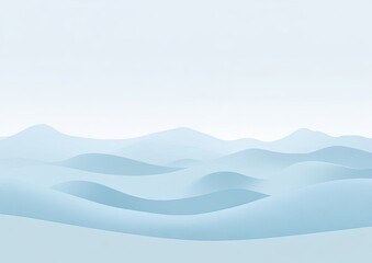 Light blue, wavy landscape design.