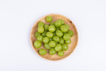 Sunshine Rose grapes on the plate