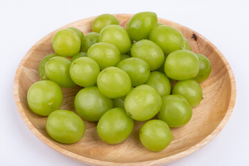 Sunshine Rose grapes on the plate