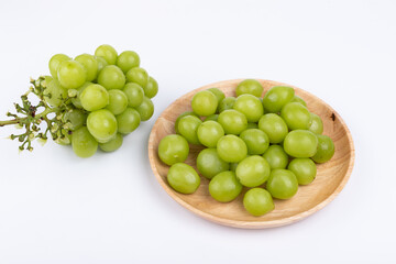 Sunshine Rose grapes on the plate