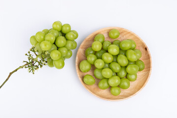 Sunshine Rose grapes on the plate