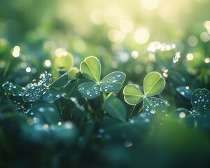 Nature detail blurred green foliage