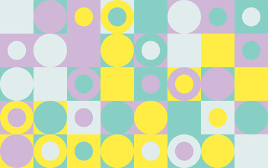 Abstract scandinavian style pattern seamless background,Colourful pastel colourcombination of grid background
