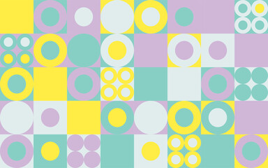 Abstract scandinavian style pattern seamless background,Colourful pastel colourcombination of grid background
