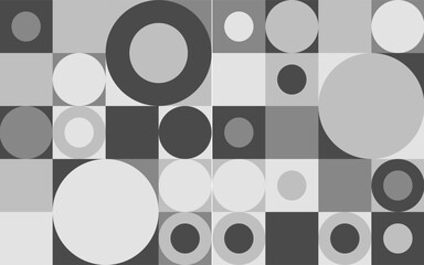 Abstract monochrome scandinavian style pattern seamless background,Black and white combination of grid background  © kasan