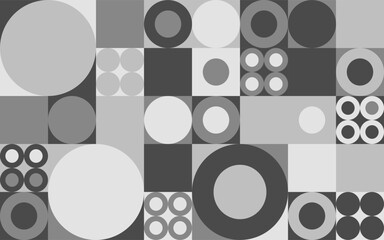 Abstract monochrome scandinavian style pattern seamless background,Black and white combination of grid background  © kasan