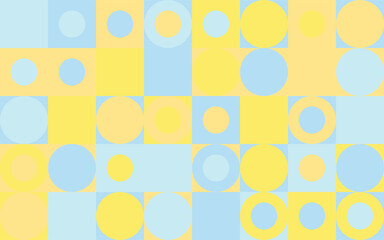 Beachside colour palette bubble pattern,geometric pattern on four colour in scandinavian style  © kasan
