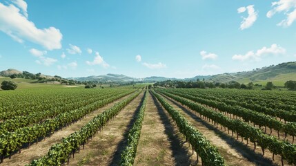 Panoramic view of cultivated field