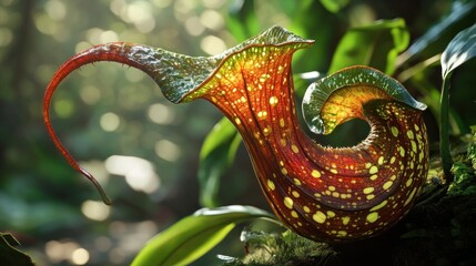 Pitcher plant closeup