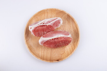 Fresh red-fleshed pomelos